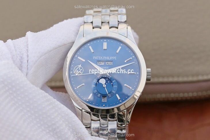 Replica Patek Philippe Complications 5396/1G-001 KM Factory Steel Strap Blue Dial Replica Patek Philippe Complications 5396/1G-001 KM Factory Steel Strap Blue Dial
