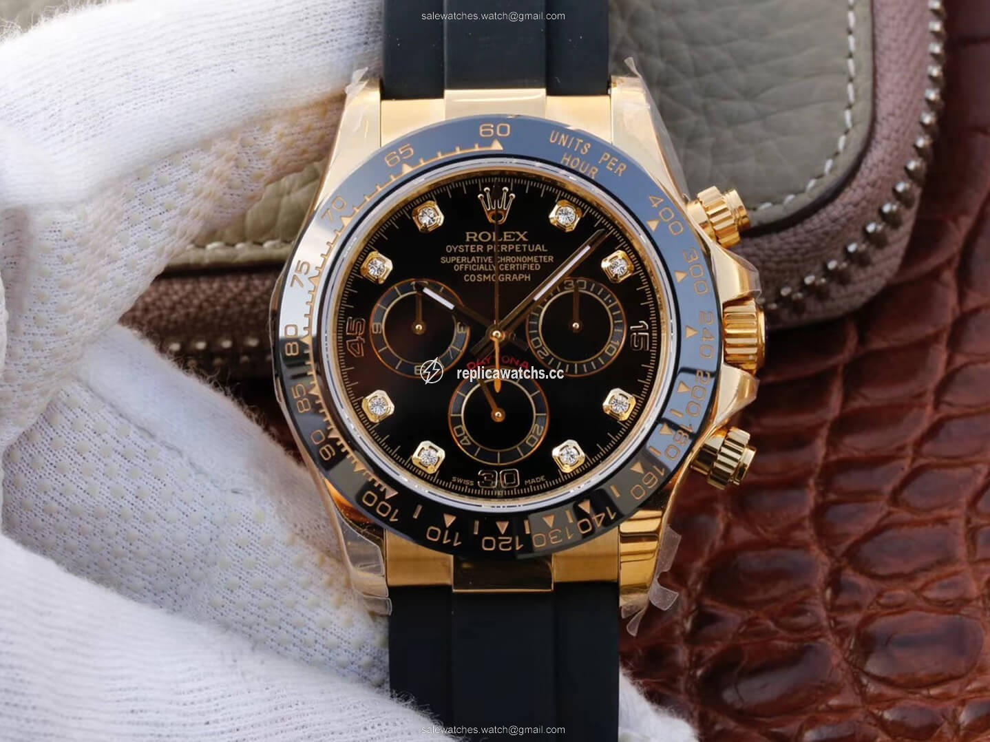Replica Rolex Daytona Cosmograph M116518ln-0046 JH Factory Diamond Black Dial Replica Rolex Daytona Cosmograph M116518ln-0046 JH Factory Diamond Black Dial