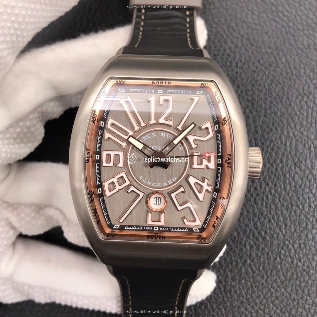 Replica Franck Muller Vanguard V 45 SC DT TT BR 5N ZF Factory Titanium Metal Replica Franck Muller Vanguard V 45 SC DT TT BR 5N ZF Factory Titanium Metal