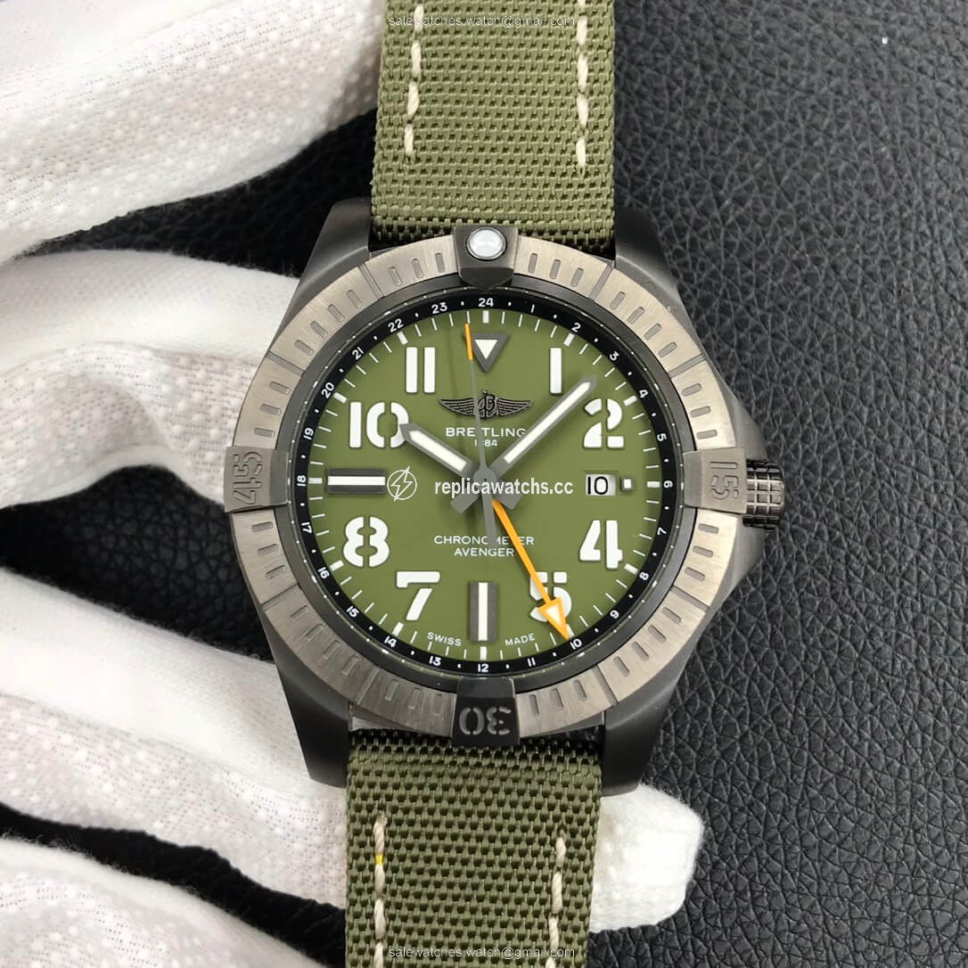 Replica Breitling Avenger Automatic GMT 45 Night Mission V323952A1L1X1 GF Factory Green Dial Replica Breitling Avenger Automatic GMT 45 Night Mission V323952A1L1X1 GF Factory Green Dial