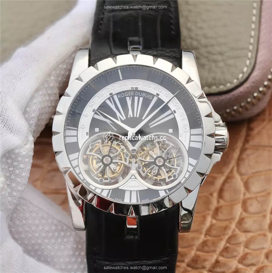Replica Roger Dubuis Excalibur RDDBEX0291 JB Factory Tourbillon Black Dial Replica Roger Dubuis Excalibur RDDBEX0291 JB Factory Tourbillon Black Dial