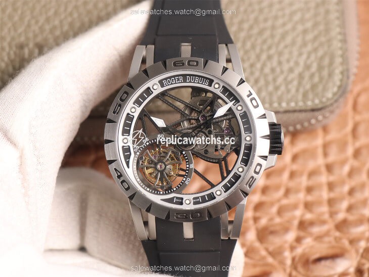 Replica Roger Dubuis Excalibur Spidr RDDBEX0479 JB Factory Tourbillon Skeleton Dial Black Strap Replica Roger Dubuis Excalibur Spidr RDDBEX0479 JB Factory Tourbillon Skeleton Dial Black Strap