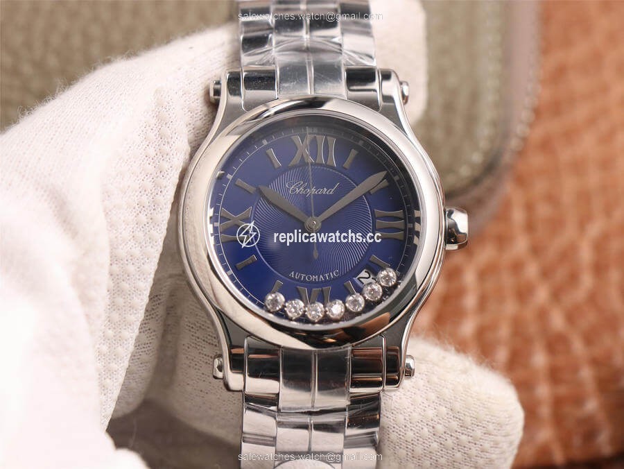 Replica Chopard Happy Sport 278559-3009 YF Factory Blue Dial Replica Chopard Happy Sport 278559-3009 YF Factory Blue Dial