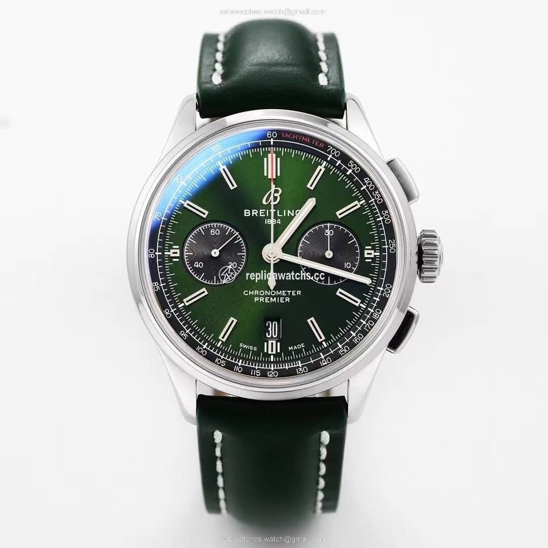 Replica Breitling Premier B01 Chronograph AB0118A11L1X1 GF Factory V2 Green Dial Replica Breitling Premier B01 Chronograph AB0118A11L1X1 GF Factory V2 Green Dial