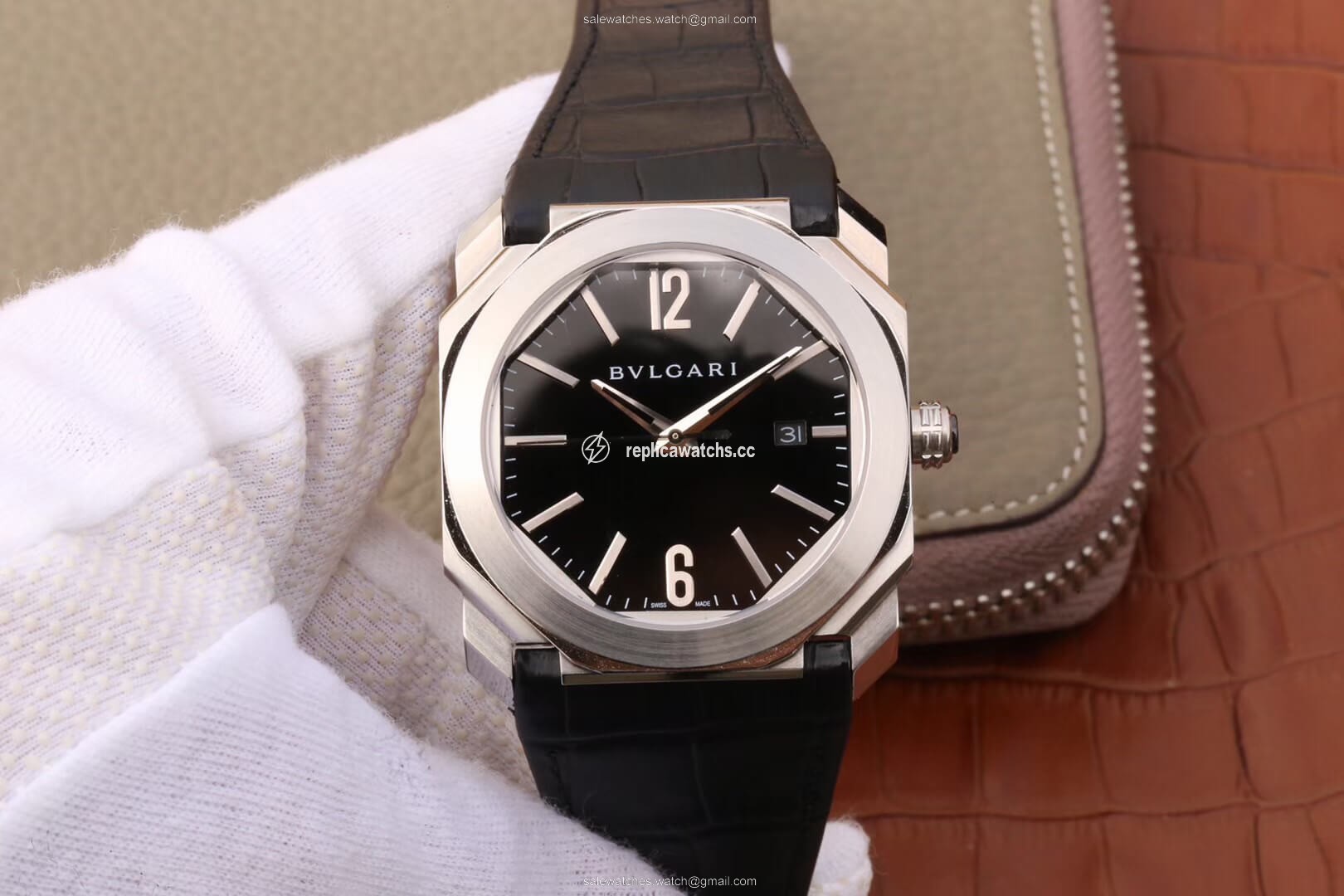 Replica Bvlgari Octo 101964 BGO41BSLD Stainless Steel Bezel Replica Bvlgari Octo 101964 BGO41BSLD Stainless Steel Bezel