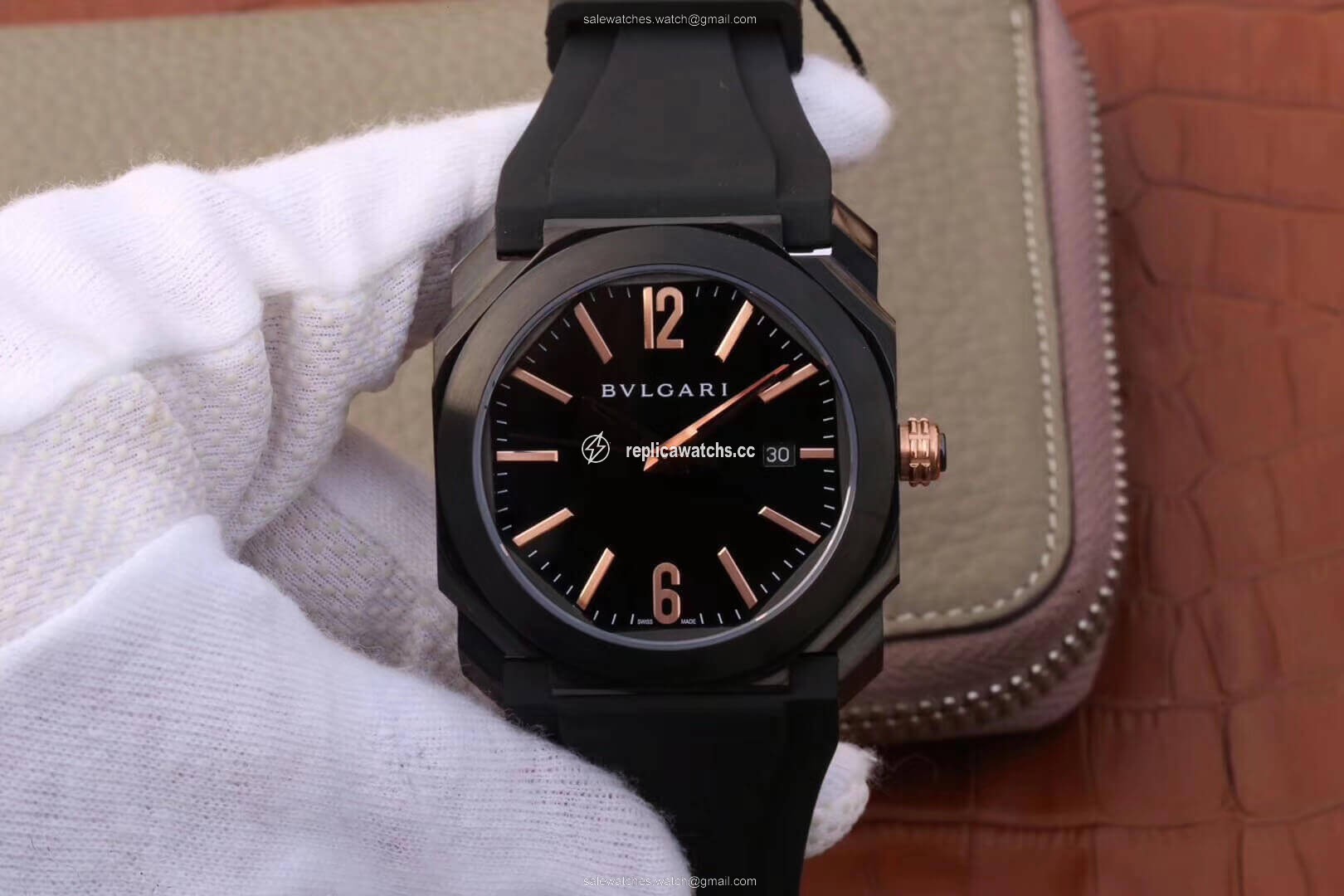 Replica Bvlgari Octo 102581 BGO41BBSVD Black Dial Replica Bvlgari Octo 102581 BGO41BBSVD Black Dial