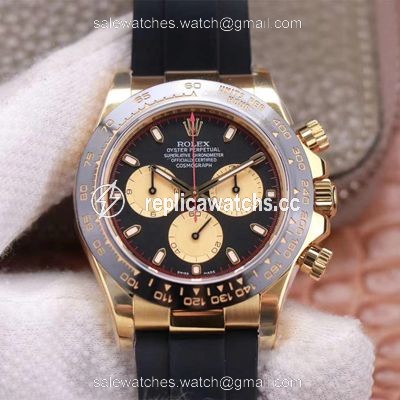 Replica Rolex Daytona M116518LN-0047 Noob Factory Black Dial 4130 Movement Replica Rolex Daytona M116518LN-0047 Noob Factory Black Dial 4130 Movement