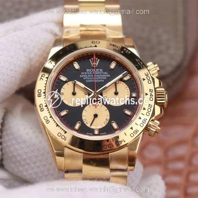 Replica Rolex Daytona M116508-0009 Noob Factory Black Dial 4130 Movement Replica Rolex Daytona M116508-0009 Noob Factory Black Dial 4130 Movement