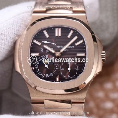 Replica Patek Philippe Nautilus 5712/1A-001 PF Factory Rose Gold Replica Patek Philippe Nautilus 5712/1A-001 PF Factory Rose Gold