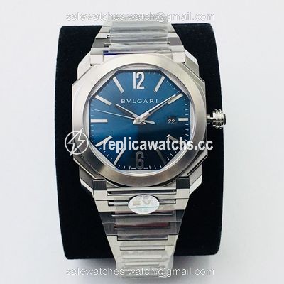 Replica Bvlgari Octo 102105 BGO38C3SSD BV Factory Blue Dial Replica Bvlgari Octo 102105 BGO38C3SSD BV Factory Blue Dial