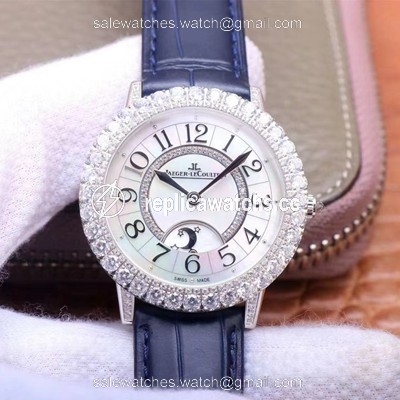 Replica Jaeger LeCoultre Rendez Vous Q3523570 ZF Factory Silver Diamond Replica Jaeger LeCoultre Rendez Vous Q3523570 ZF Factory Silver Diamond