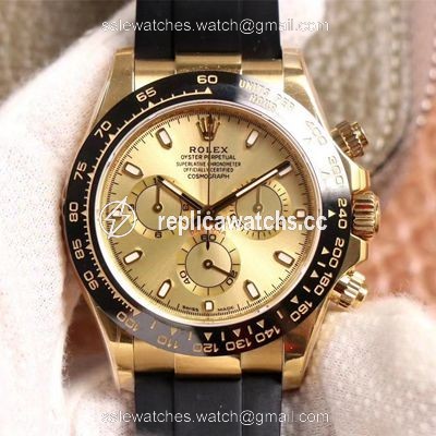 Replica Rolex Daytona M116518LN-0042 Noob Factory Champagne Dial 4130 Movement Replica Rolex Daytona M116518LN-0042 Noob Factory Champagne Dial 4130 Movement