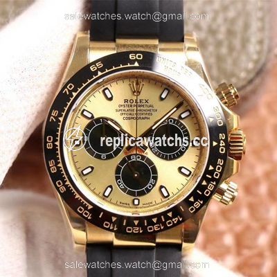 Replica Rolex Daytona M116518LN-0048 Noob Factory Champagne Dial 4130 Movement Replica Rolex Daytona M116518LN-0048 Noob Factory Champagne Dial 4130 Movement