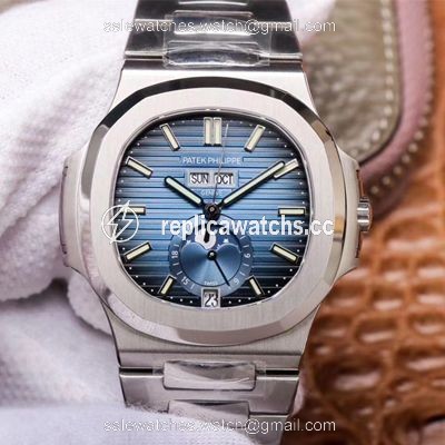 Replica PF Factory Patek Philippe Nautilus 5726/1A-014 Moonphase Blue Gradient Black Dial Replica PF Factory Patek Philippe Nautilus 5726/1A-014 Moonphase Blue Gradient Black Dial