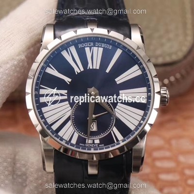 Replica Roger Dubuis Excalibur DBEX0535 PF Factory Blue Dial Replica Roger Dubuis Excalibur DBEX0535 PF Factory Blue Dial
