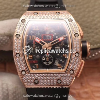 Replica Richard Mille RM011 RG/5423 Felipe Massa KV Factory Rose Gold Diamond Bezel Replica Richard Mille RM011 RG/5423 Felipe Massa KV Factory Rose Gold Diamond Bezel