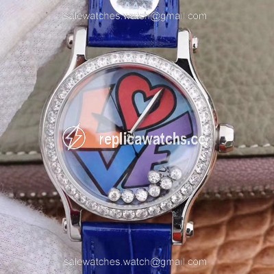 Replica Chopard Happy Diamonds Happy Love 278559-3020 YF Factory Blue Mother Pearl Dial Replica Chopard Happy Diamonds Happy Love 278559-3020 YF Factory Blue Mother Pearl Dial