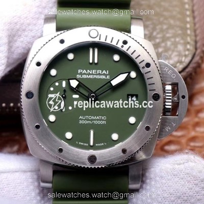 Replica Panerai Submersible Verde Militare PAM1055 VS Factory Matte-Green Dial Replica Panerai Submersible Verde Militare PAM1055 VS Factory Matte-Green Dial