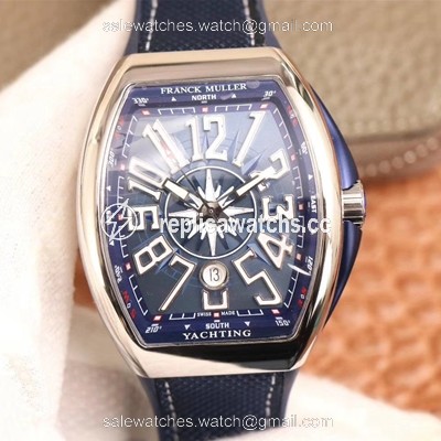 Replica Franck Muller MEN'S Collection V45 SC DT AC BL Yachting ZF Factory Blue Dial Replica Franck Muller MEN'S Collection V45 SC DT AC BL Yachting ZF Factory Blue Dial