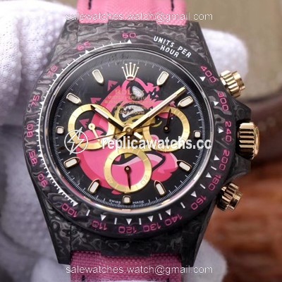 Replica Rolex Daytona Cosmos Chronograph Carbon Fiber Edition Pink Exploded Dragon Dial Replica Rolex Daytona Cosmos Chronograph Carbon Fiber Edition Pink Exploded Dragon Dial