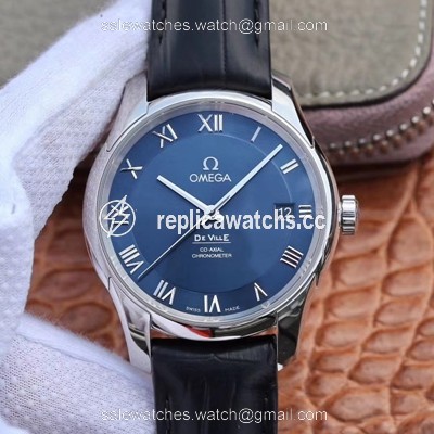 Replica Omega De Ville 431.13.41.21.03.001 VS Factory Blue Dial Replica Omega De Ville 431.13.41.21.03.001 VS Factory Blue Dial