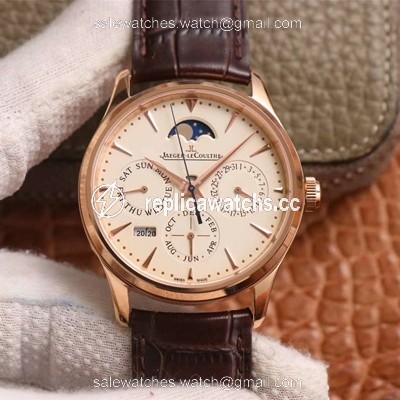 Replica Jaeger-LeCoultre Master Ultra Thin Moon Perpetual Calendar 1302520 V9 Factory Rose Gold Case Replica Jaeger-LeCoultre Master Ultra Thin Moon Perpetual Calendar 1302520 V9 Factory Rose Gold Case