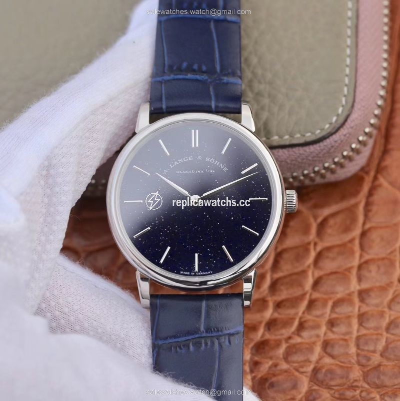 Replica A. Lange & Sohne Saxonia Thin Gold-flux-coated Dial In Copper-blue 205.086 SV Factory Replica A. Lange & Sohne Saxonia Thin Gold-flux-coated Dial In Copper-blue 205.086 SV Factory