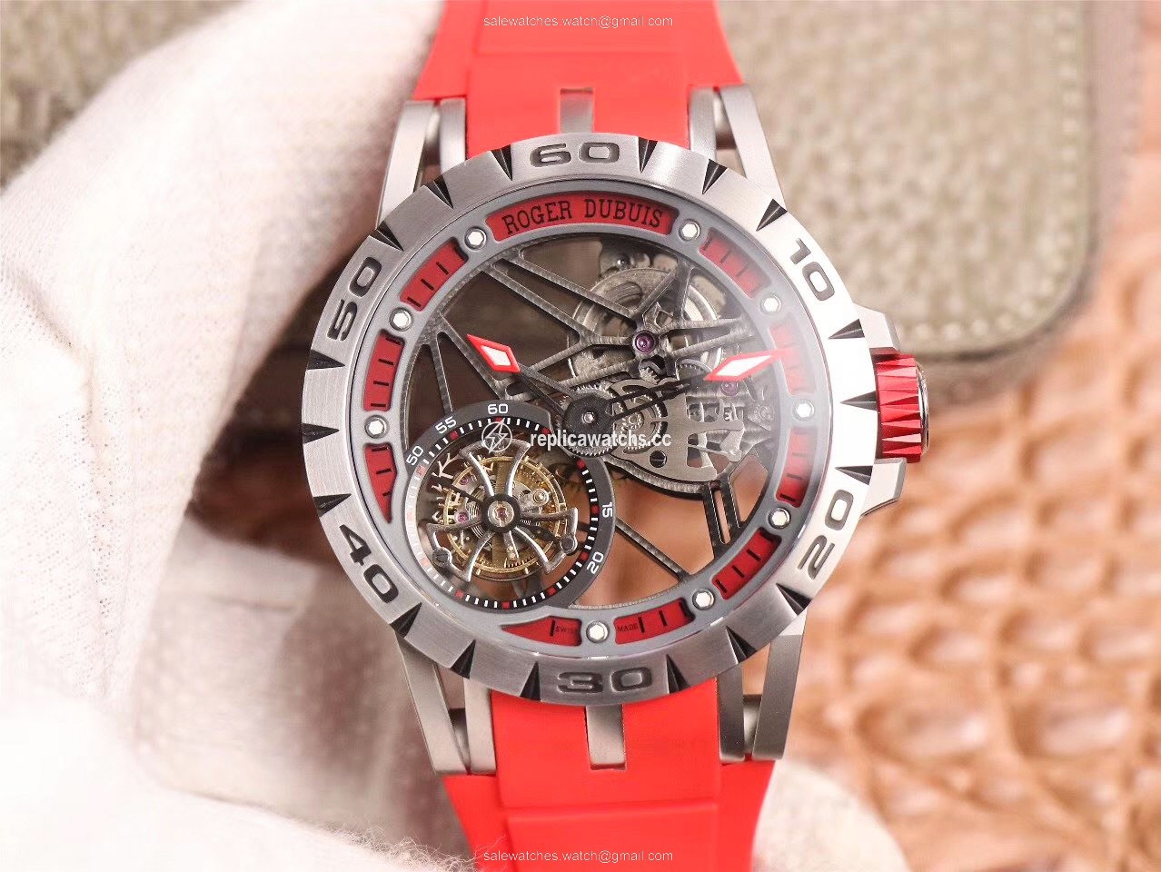 Replica JB Factory Roger Dubuis Excalibur Spider Carbon Skeleton Flying Tourbillon RDDBEX0572 Transparent Version Replica JB Factory Roger Dubuis Excalibur Spider Carbon Skeleton Flying Tourbillon RDDBEX0572 Transparent Version
