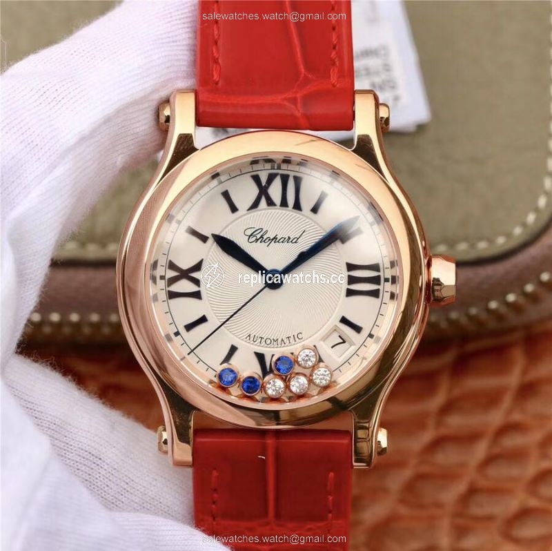 Replica Chopard Happy Sport 36MM Automatic Rose Gold Diamonds YF Factory 274808-5001 Rad Replica Chopard Happy Sport 36MM Automatic Rose Gold Diamonds YF Factory 274808-5001 Rad