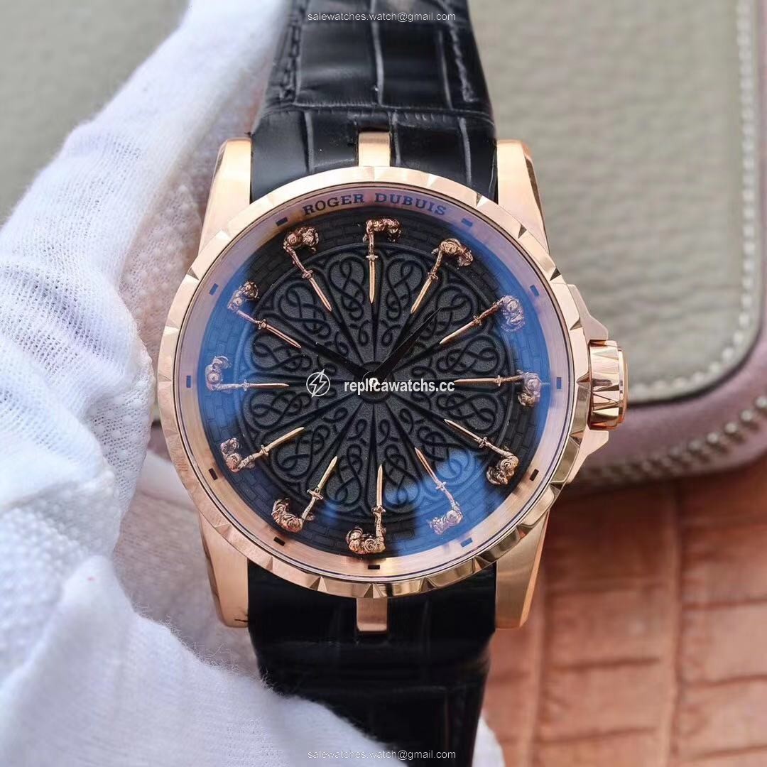 Replica ZF Factory Roger Dubuis Excalibur Knights Of The Round Table II RDDBEX0511 Rose Gold Replica ZF Factory Roger Dubuis Excalibur Knights Of The Round Table II RDDBEX0511 Rose Gold
