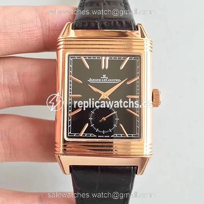 Replica Jaeger-LeCoultre Grande Reverso Q3738420 Rose Gold Black Dial Replica Jaeger-LeCoultre Grande Reverso Q3738420 Rose Gold Black Dial