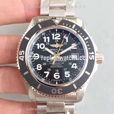 Replica Breitling Superocean II 44MM A17392D7/BD68/162A GF Factory Deep Blue Dial Replica Breitling Superocean II 44MM A17392D7/BD68/162A GF Factory Deep Blue Dial