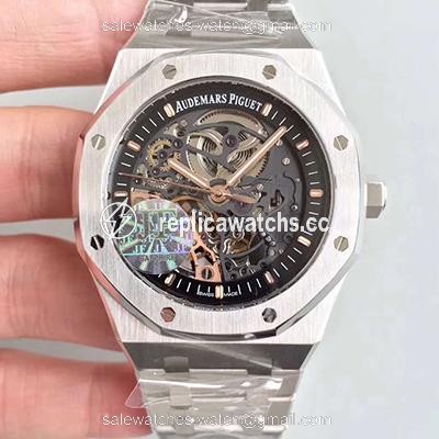 Replica Audemars Piguet Royal Oak 15407ST.OO.1220ST.01 JF Factory Skeleton Dial Replica Audemars Piguet Royal Oak 15407ST.OO.1220ST.01 JF Factory Skeleton Dial