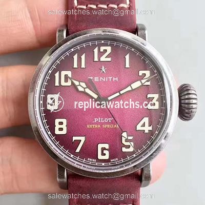 Replica Zenith Pilot Type 20 Extra Special Ton Up 45MM 11.2430.679.21.C801 XF Factory Purple Dial Replica Zenith Pilot Type 20 Extra Special Ton Up 45MM 11.2430.679.21.C801 XF Factory Purple Dial