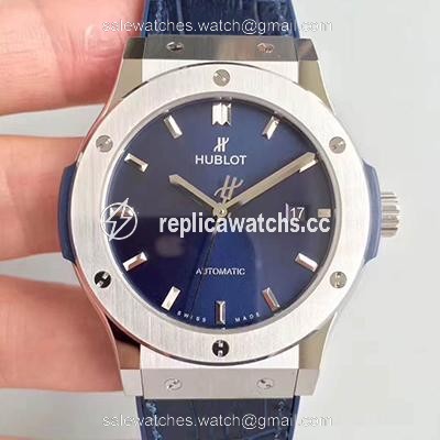 Replica Hublot Classic Fusion Titanium Blue 511.NX.7170.LR JJ Factory Blue Dial Replica Hublot Classic Fusion Titanium Blue 511.NX.7170.LR JJ Factory Blue Dial