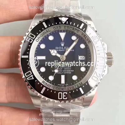Replica Rolex Deepsea 116660 D-BLUE AR Factory Stainless Steel 904L Blue Gradient Black Dial Replica Rolex Deepsea 116660 D-BLUE AR Factory Stainless Steel 904L Blue Gradient Black Dial