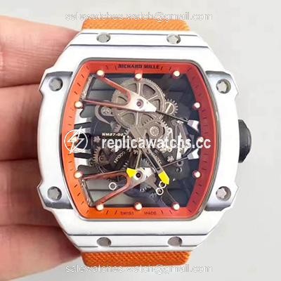 Replica Richard Mille RM27-02 Forged Carbon Black and Skeleton Dial Replica Richard Mille RM27-02 Forged Carbon Black and Skeleton Dial