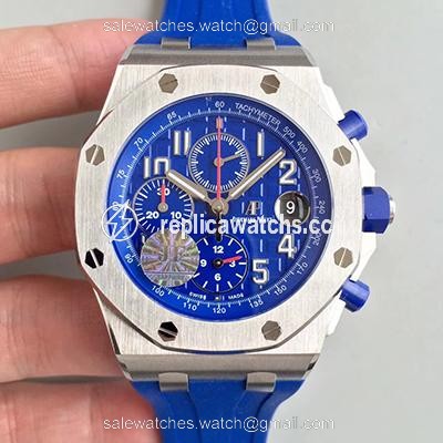 Replica Audemars Piguet Royal Oak Offshore Chronograph 26470 JF Factory V2 Blue Dial Replica Audemars Piguet Royal Oak Offshore Chronograph 26470 JF Factory V2 Blue Dial