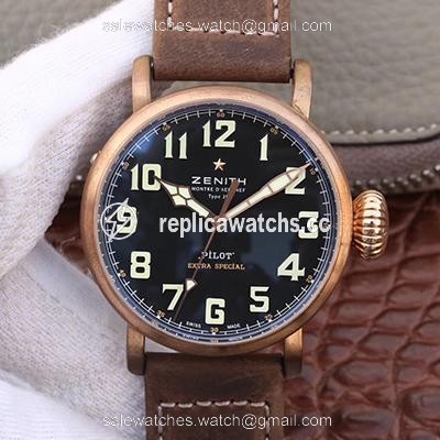 Replica Zenith Pilot Type 20 Extra Special Bronze 29.2430.679.21.C753 XF Factory Black Dial Replica Zenith Pilot Type 20 Extra Special Bronze 29.2430.679.21.C753 XF Factory Black Dial