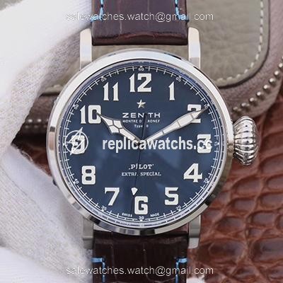 Replica Zenith Pilot Type 20 Extra Special 03.2430.3000.21.C738 XF Factory Blue Dial Replica Zenith Pilot Type 20 Extra Special 03.2430.3000.21.C738 XF Factory Blue Dial