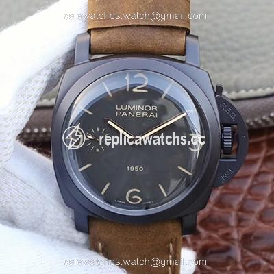 Replica Panerai Luminor 1950 3 Days PAM 375 ZF Factory Black Dial Replica Panerai Luminor 1950 3 Days PAM 375 ZF Factory Black Dial
