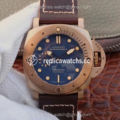 Replica Panerai Luminor Submersible 1950 3 Days Automatic Bronzo PAM671 VS Factory V2 Blue Dial Replica Panerai Luminor Submersible 1950 3 Days Automatic Bronzo PAM671 VS Factory V2 Blue Dial