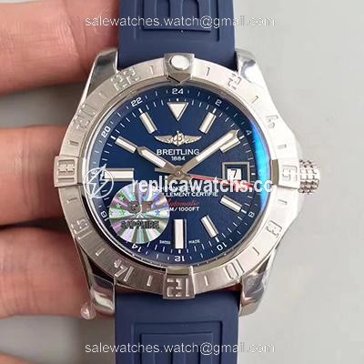Replica Breitling Avenger II GMT A3239011/BC35/170A GF Factory Blue Dial Replica Breitling Avenger II GMT A3239011/BC35/170A GF Factory Blue Dial