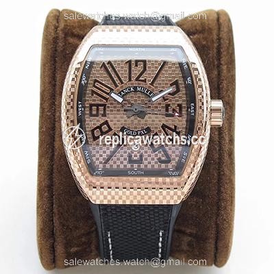Replica Franck Muller Vanguard V45 Rose Gold Dial Replica Franck Muller Vanguard V45 Rose Gold Dial