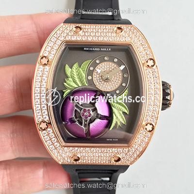Replica Richard Mille RM19-02 KV Factory Tourbillon Fleur Magnolia Dial Replica Richard Mille RM19-02 KV Factory Tourbillon Fleur Magnolia Dial