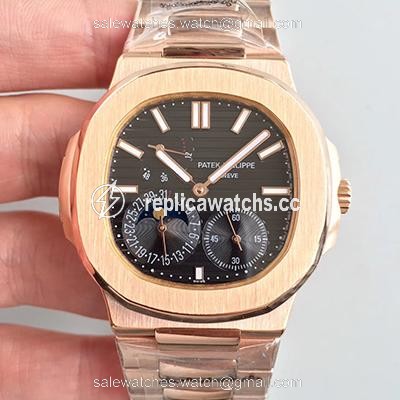 Replica Patek Philippe Nautilus Moonphase 5712R-001 Black Dial Replica Patek Philippe Nautilus Moonphase 5712R-001 Black Dial