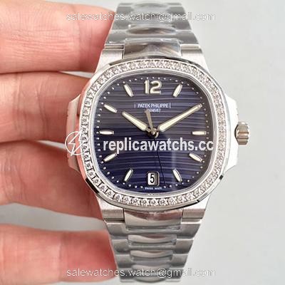 Replica Patek Philippe Nautilus Ladies 7018/1A-010 PF Factory Blue Dial Replica Patek Philippe Nautilus Ladies 7018/1A-010 PF Factory Blue Dial