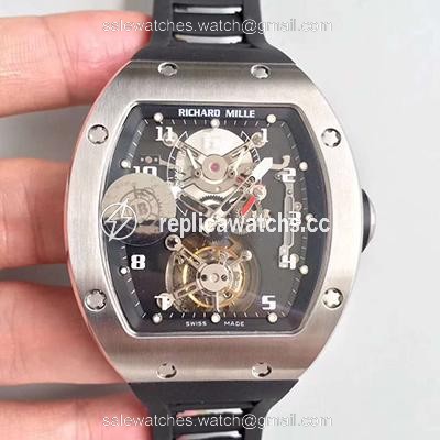 Replica Richard Mille RM001 Tourbillon JB Factory Black Dial Replica Richard Mille RM001 Tourbillon JB Factory Black Dial