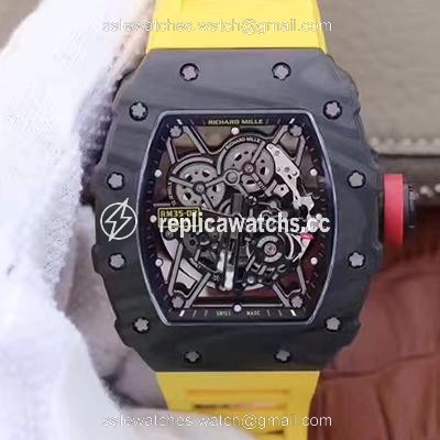 Replica Richard Mille RM35-02 Rafael Nadal KV Factory Black Skeleton Dial Replica Richard Mille RM35-02 Rafael Nadal KV Factory Black Skeleton Dial