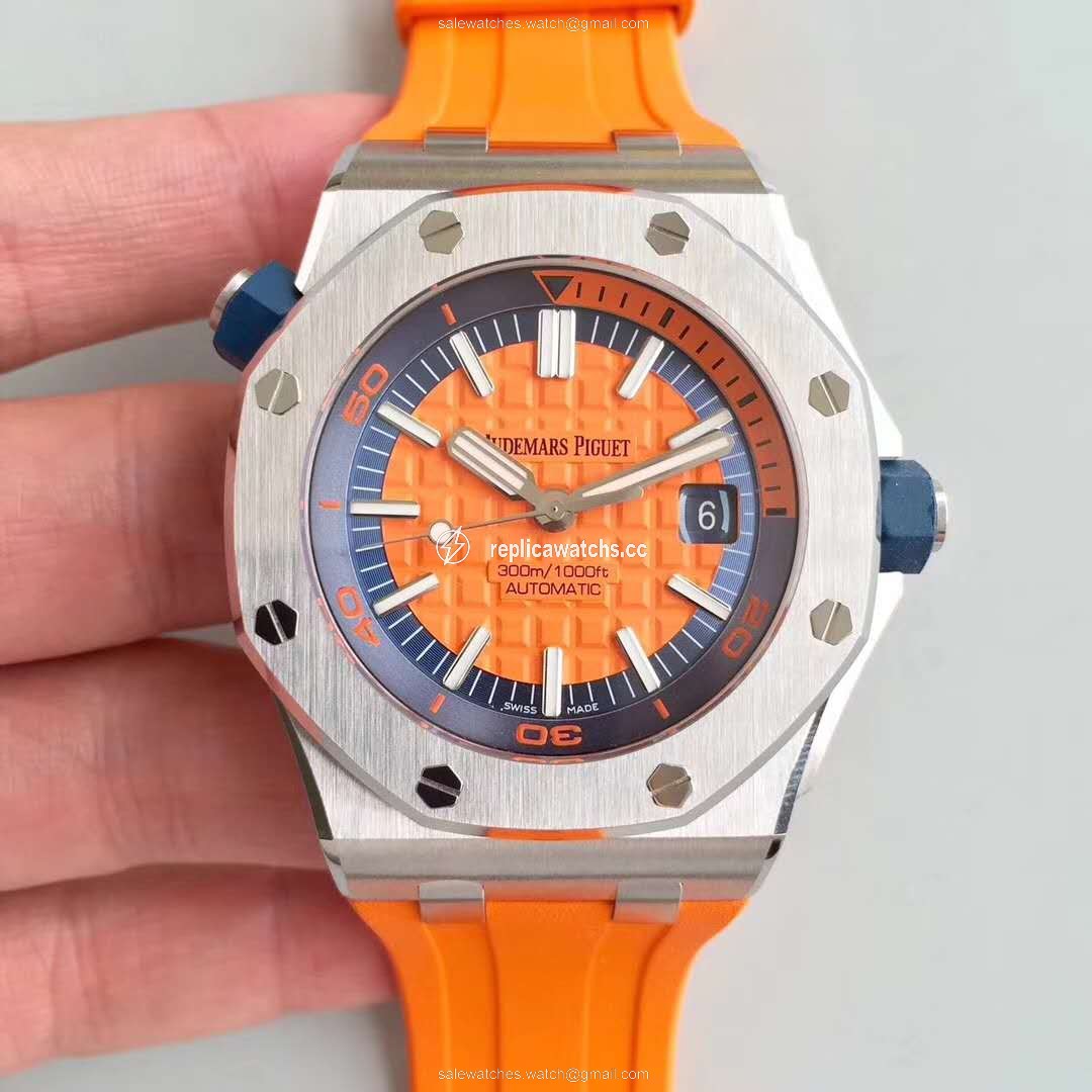 Replica Audemars Piguet Royal Oak Offshore Diver 15710ST.OO.A070CA.01 JF Factory V3 Orange Dial Replica Audemars Piguet Royal Oak Offshore Diver 15710ST.OO.A070CA.01 JF Factory V3 Orange Dial